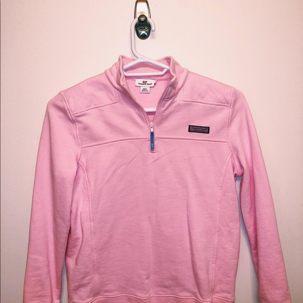 Light pink vineyard vines quarter-zip